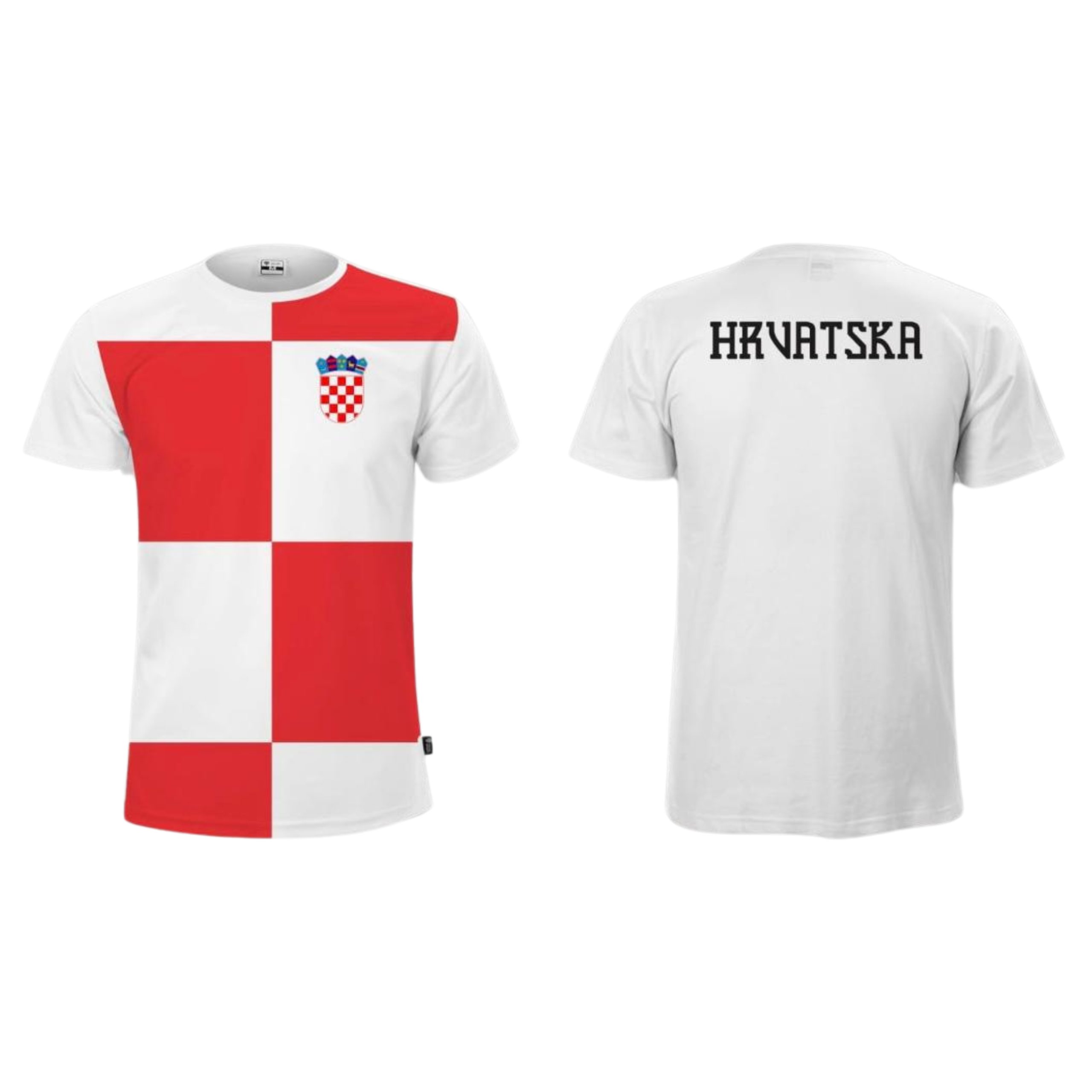 Navijača majica - crvene kocke